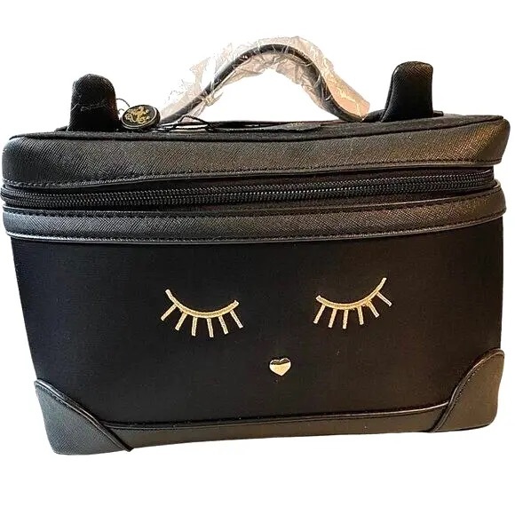 New Vegan Leather Cat Makeup Bag Duo - Picture 7 of 11